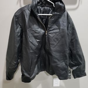 Black leathet jacket